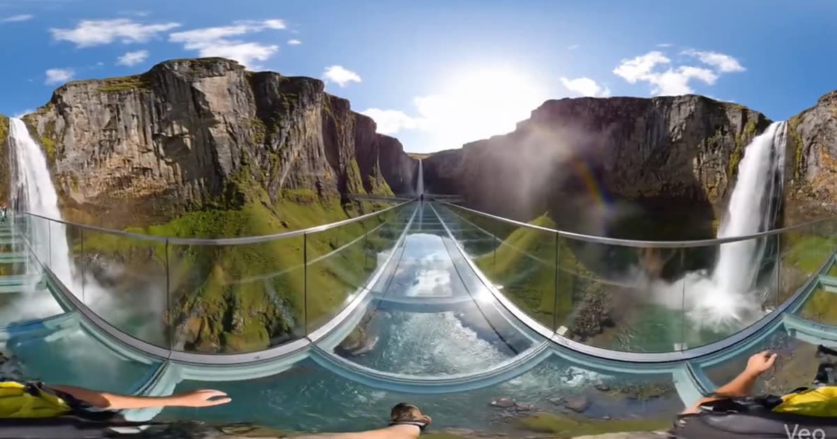 Cliffside glass walk