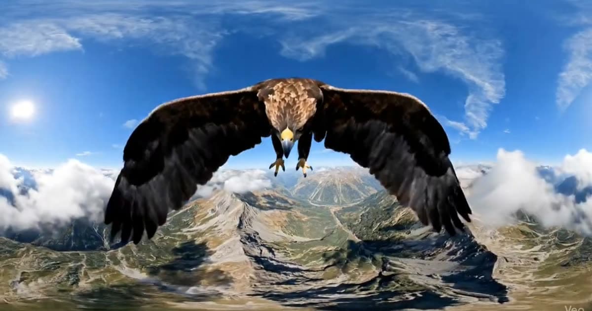 Eagle dive attack pov