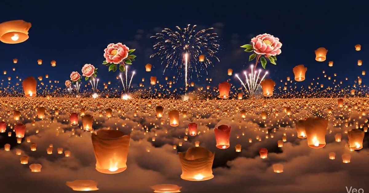Festival in the sky