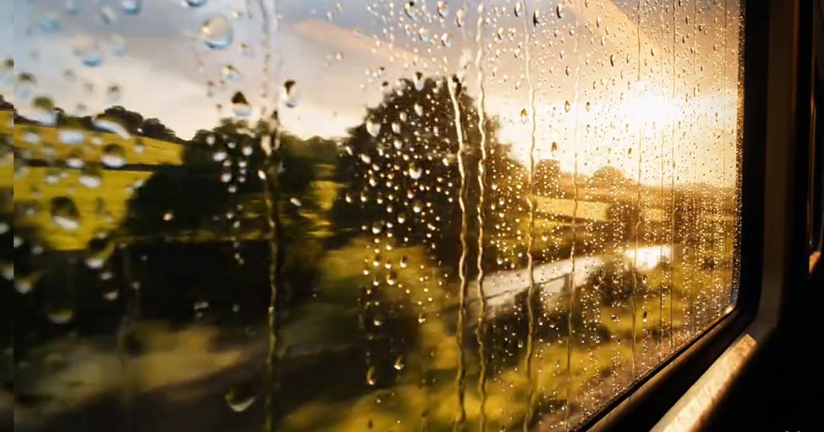 TRAIN WINDOW SCENE